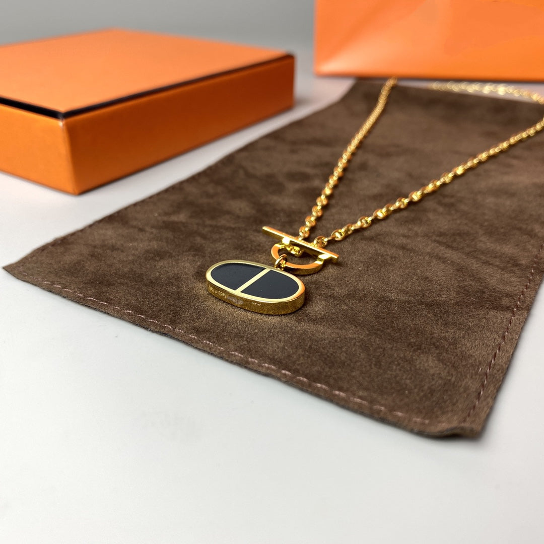 CHAINE VERSO COLLIER CÉRAMIQUE NOIRE