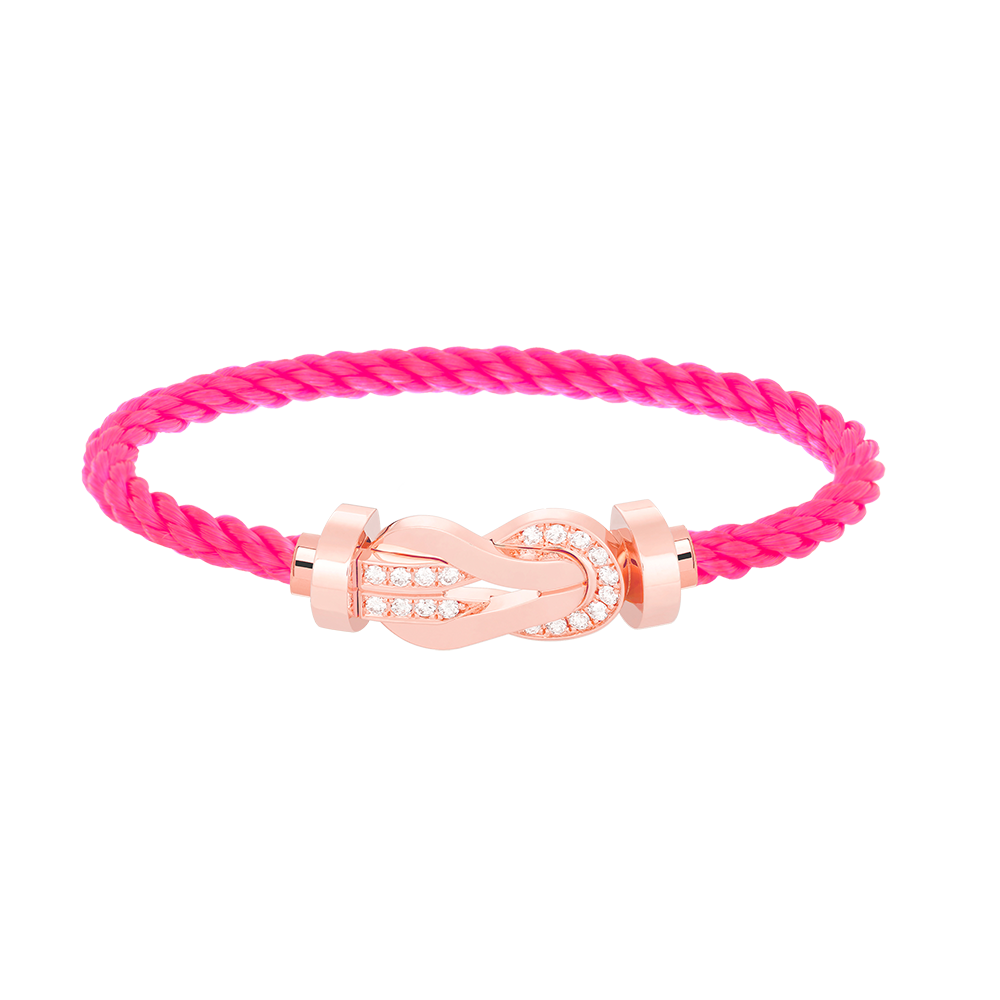 [Select]CHANCE LARGE 8 FIGURE BUCKLE HALF DIAMOND BRACELET Select GOLD