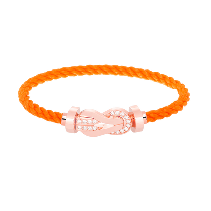 [Select]CHANCE LARGE 8 FIGURE BUCKLE HALF DIAMOND BRACELET Select GOLD