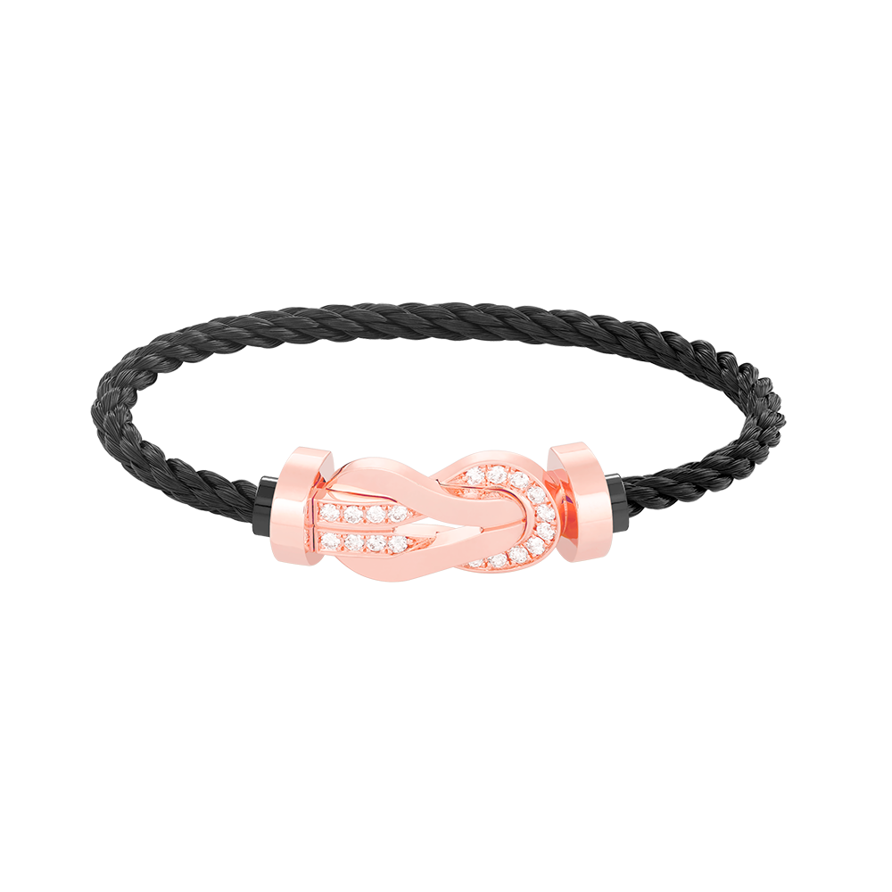 [Select]CHANCE LARGE 8 FIGURE BUCKLE HALF DIAMOND BRACELET Select GOLD