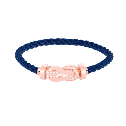 [Select]CHANCE LARGE 8 FIGURE BUCKLE HALF DIAMOND BRACELET Select GOLD