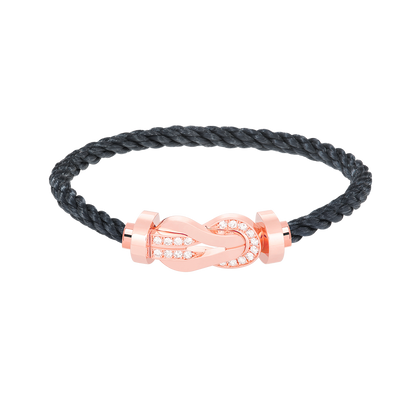 [Select]CHANCE LARGE 8 FIGURE BUCKLE HALF DIAMOND BRACELET Select GOLD