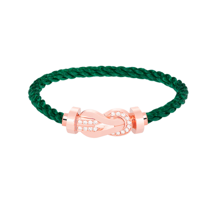 [Select]CHANCE LARGE 8 FIGURE BUCKLE HALF DIAMOND BRACELET Select GOLD