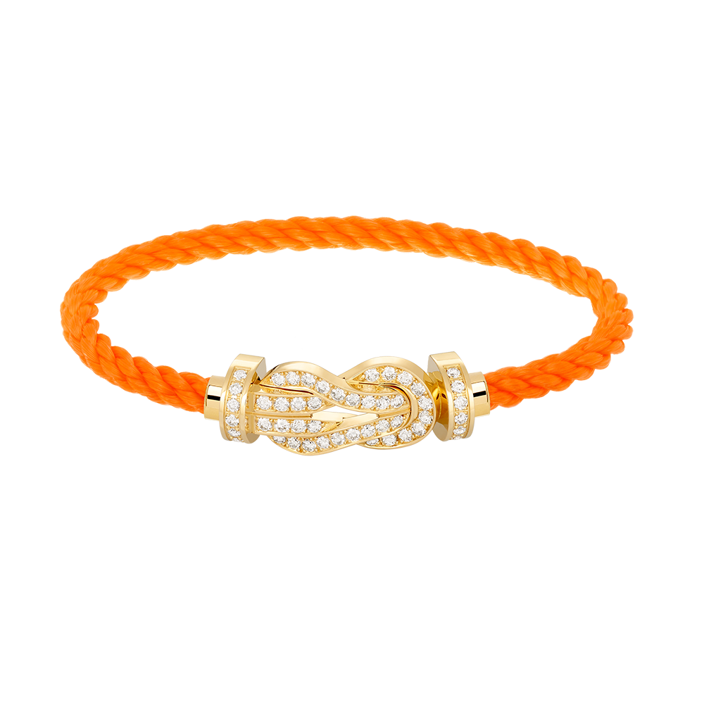 [Select]CHANCE LARGE 8 FIGURE BUCKLE FULLDIAMOND BRACELET GOLD