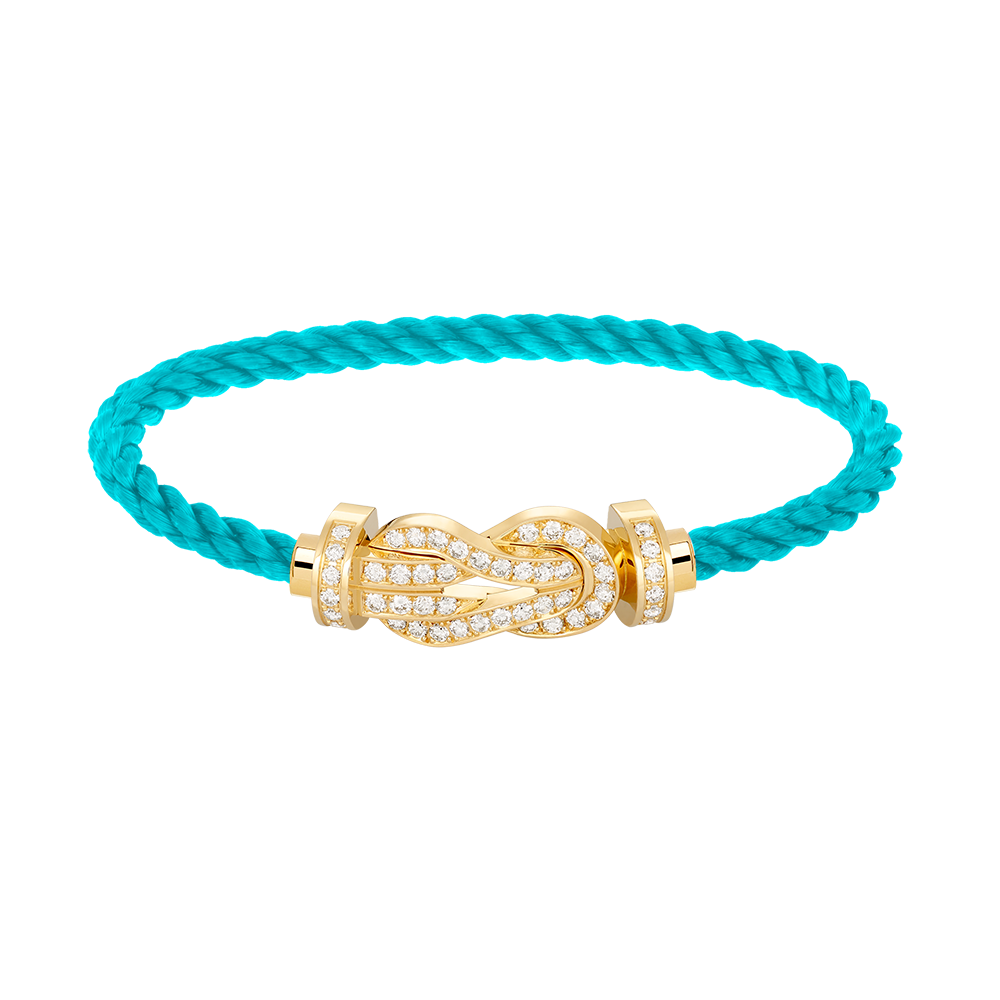 [Select]CHANCE LARGE 8 FIGURE BUCKLE FULLDIAMOND BRACELET GOLD