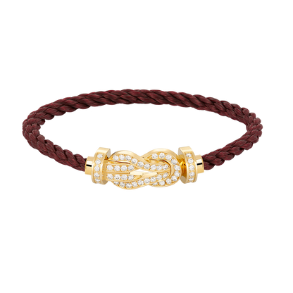[Select]CHANCE LARGE 8 FIGURE BUCKLE FULLDIAMOND BRACELET GOLD