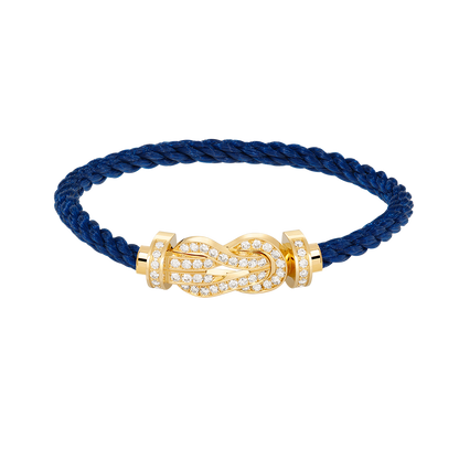 [Select]CHANCE LARGE 8 FIGURE BUCKLE FULLDIAMOND BRACELET GOLD