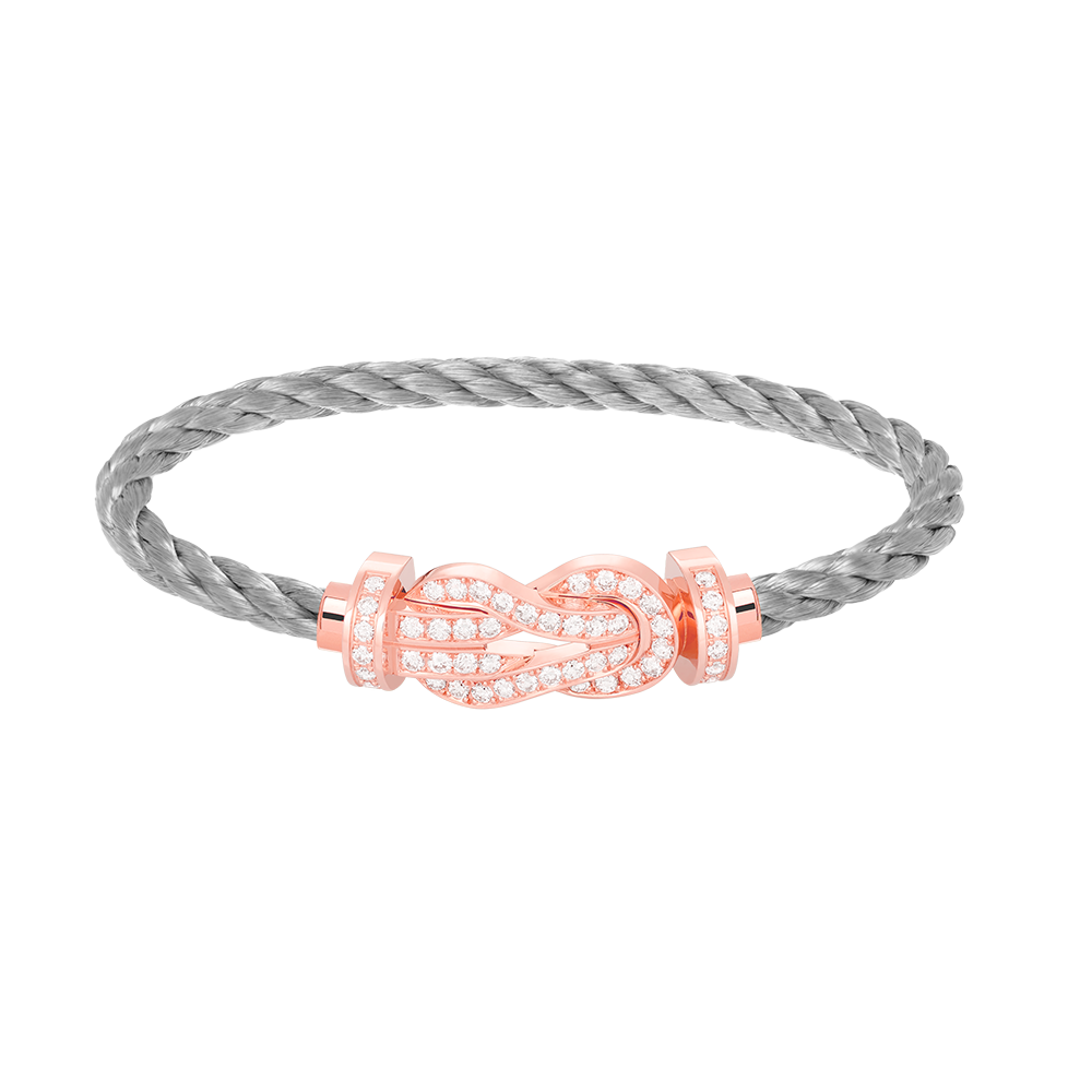 [Select]CHANCE LARGE 8 FIGURE BUCKLE FULL DIAMOND BRACELET Select GOLD