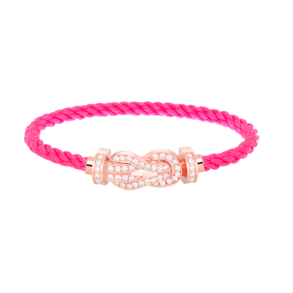 [Select]CHANCE LARGE 8 FIGURE BUCKLE FULL DIAMOND BRACELET Select GOLD