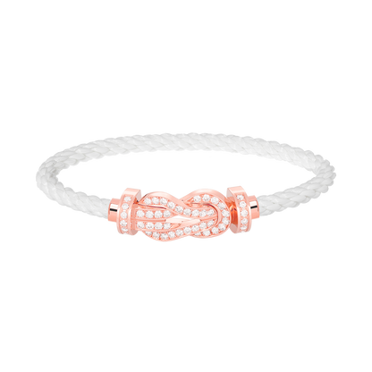 [Select]CHANCE LARGE 8 FIGURE BUCKLE FULL DIAMOND BRACELET Select GOLD