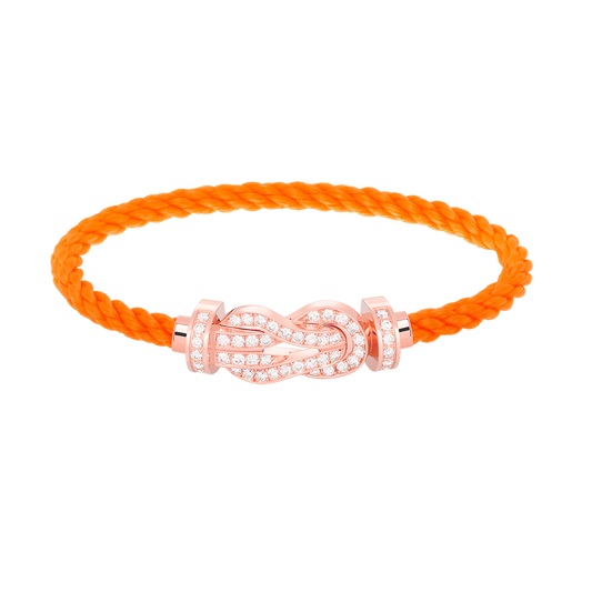 [Select]CHANCE LARGE 8 FIGURE BUCKLE FULL DIAMOND BRACELET Select GOLD