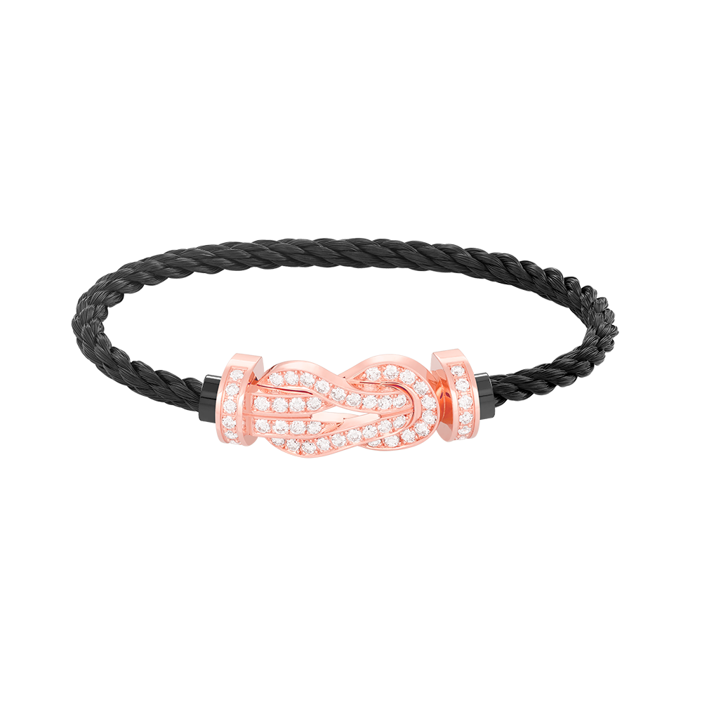 [Select]CHANCE LARGE 8 FIGURE BUCKLE FULL DIAMOND BRACELET Select GOLD