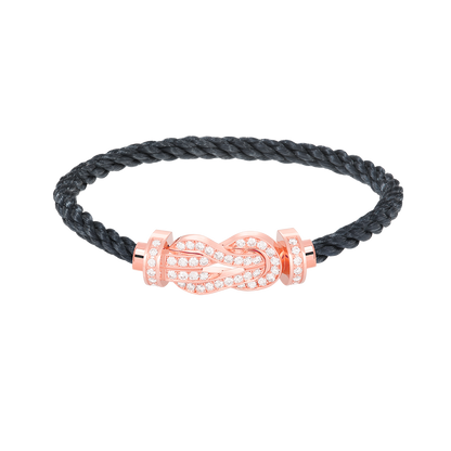 [Select]CHANCE LARGE 8 FIGURE BUCKLE FULL DIAMOND BRACELET Select GOLD