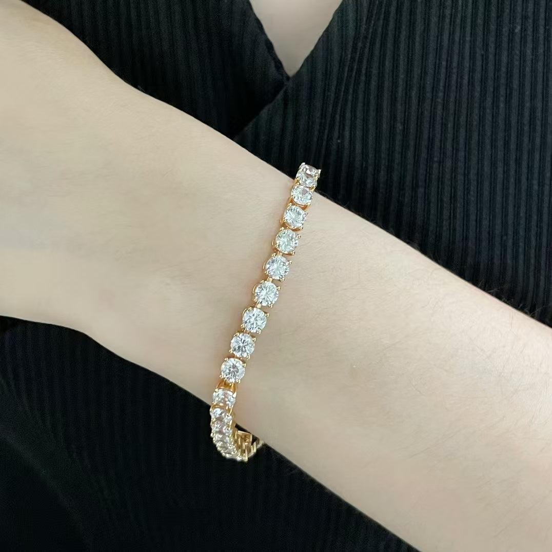 [Select jewelrys]TENNIS BRACELET WITH FULL DIAMOND SETTING