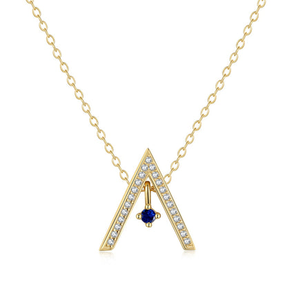 [select Jewelry]Sparkling "A" Shape Necklace