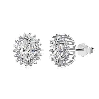 [select Jewelry]Delicate Radiant Oval Cut Daily Earrings