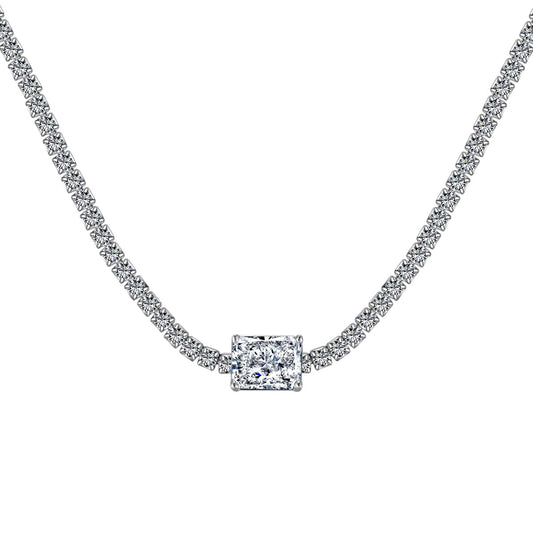 [select Jewelry]2.0 carat Ornate Emerald Cut Necklace