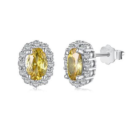 [select Jewelry]Delicate Unique Oval Cut Daily Earrings