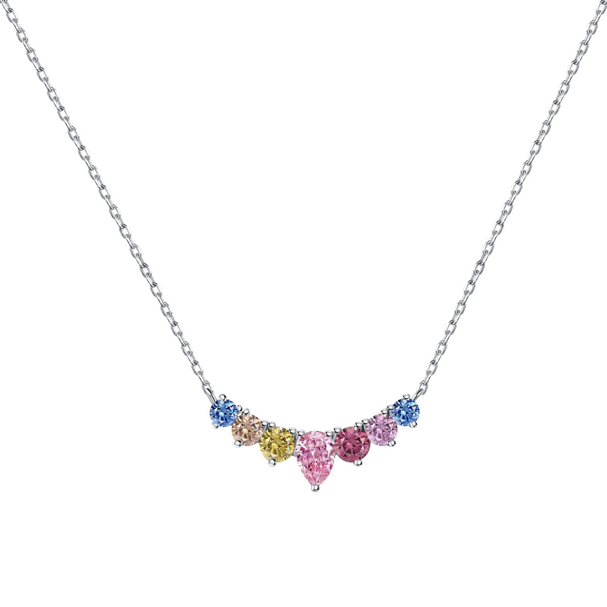 [select Jewelry]Dainty Colorful Heart Necklace