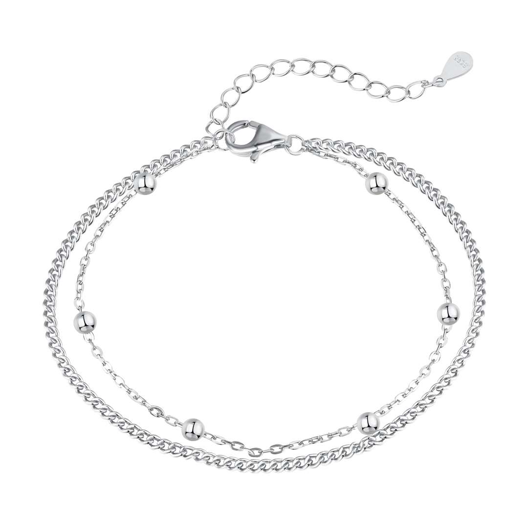 [select Jewelry]Delicate Bead Double Layer Bracelet