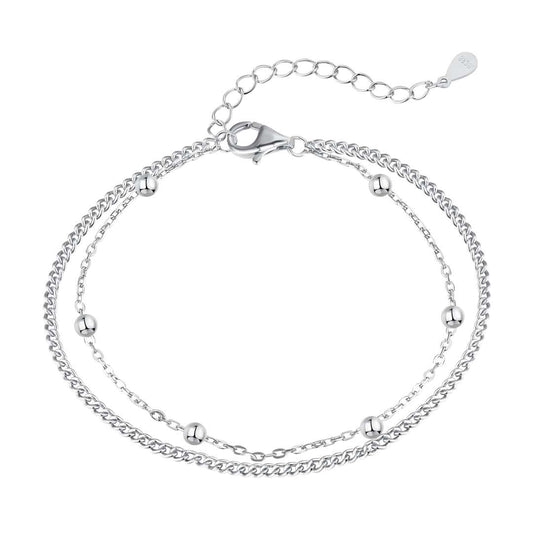 [select Jewelry]Delicate Bead Double Layer Bracelet