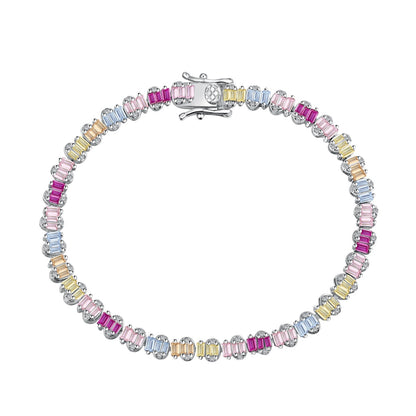 [select Jewelry]Delicate Colorful Emerald Cut Party Bracelet