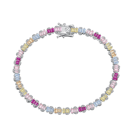 [select Jewelry]Delicate Colorful Emerald Cut Party Bracelet