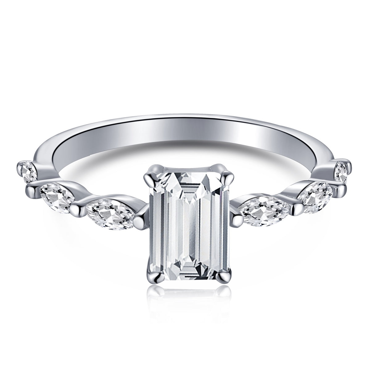 [select Jewelry]1.0 Carat Dainty Resplendent Radiant Cut Daily Ring