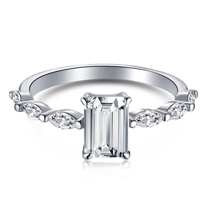 [select Jewelry]1.0 Carat Dainty Resplendent Radiant Cut Daily Ring