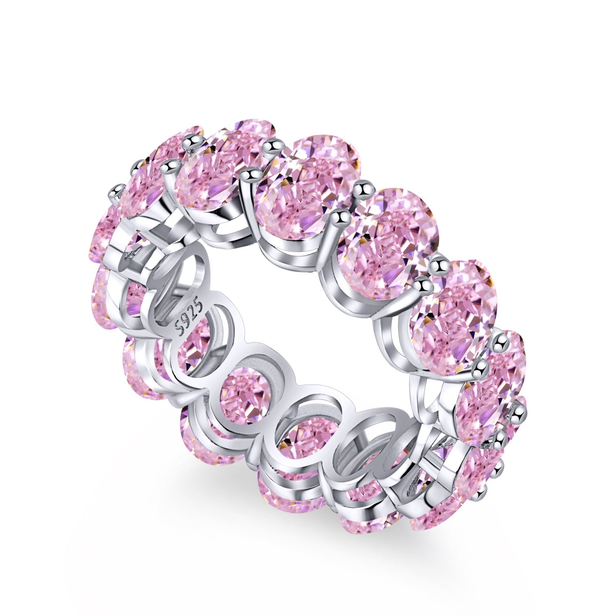 [select Jewelry]Dainty Elongated Cushion Cut Tennis Ring