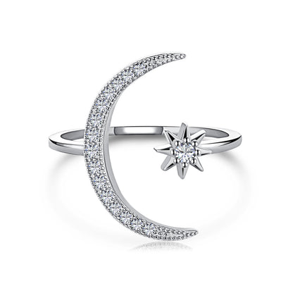 [select Jewelry]Eternity Moon & Star Ring