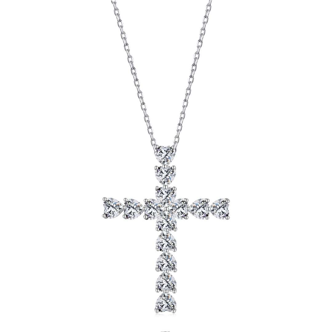 [select Jewelry]Radiant Cross Shape Necklace