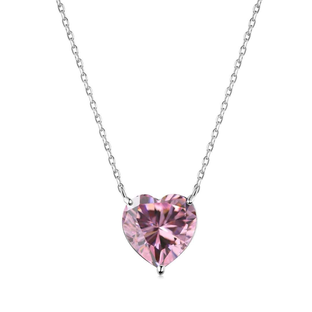 [select Jewelry]6.0 carat Radiant Heart Shape Necklace