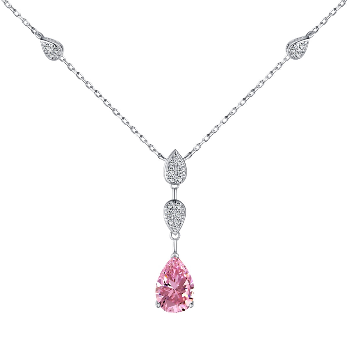 [select Jewelry]Dazzling Pear Cut Necklace