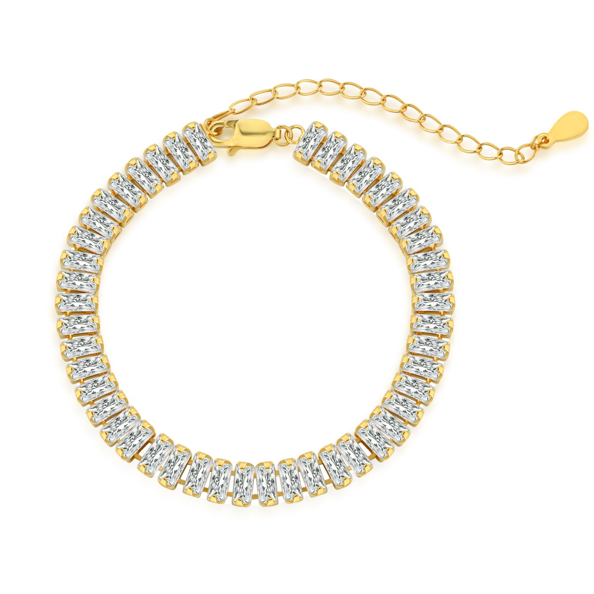 [select Jewelry]Exquisite Emerald Cut Daily Bracelet