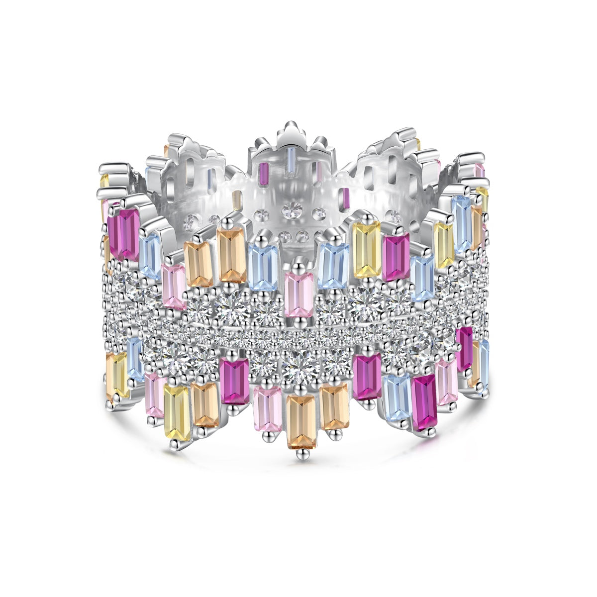 [select Jewelry]Luxurious Colorful Radiant Cut Daily Ring