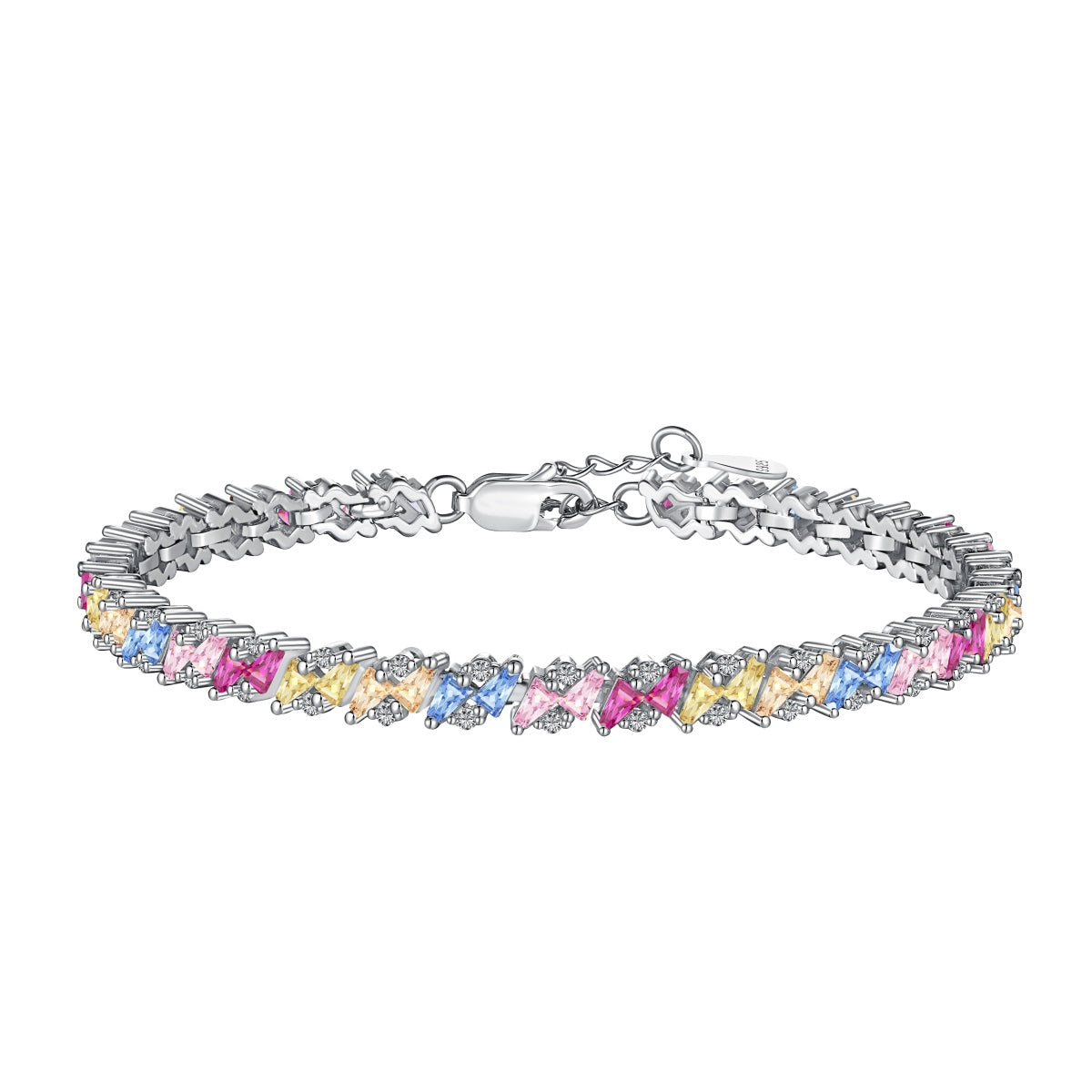 [select Jewelry]Ornate Sparkling Multi Cut Party Bracelet
