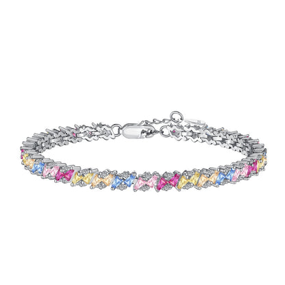 [select Jewelry]Ornate Sparkling Multi Cut Party Bracelet
