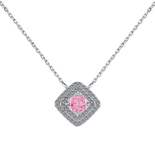 [select Jewelry]Sparkling Asscher Cut Necklace