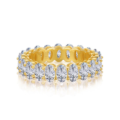 [select Jewelry]Ornate Oval Cut Tennis Ring