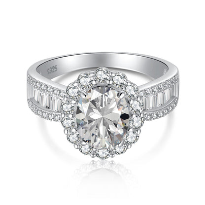 [select Jewelry]1.5 Carat Dazzling Charming Oval Cut Banquet Ring