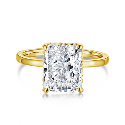 [select Jewelry]4.0 Carat Ornate Enchanting Radiand Cut Banquet Ring