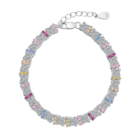 [select Jewelry]Unique Colorful Flower Shape Daily Bracelet