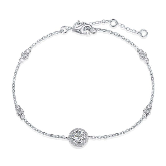[select Jewelry]Dazzling Round Cut Shape Bracelet