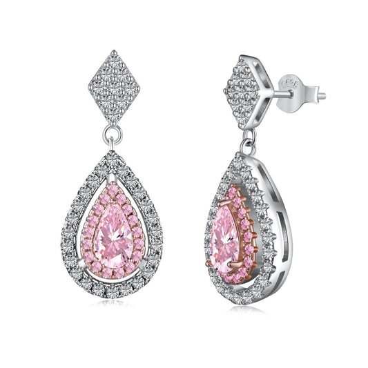 [select Jewelry]Ornate Delicate Water Drop Shape Banquet Earrings