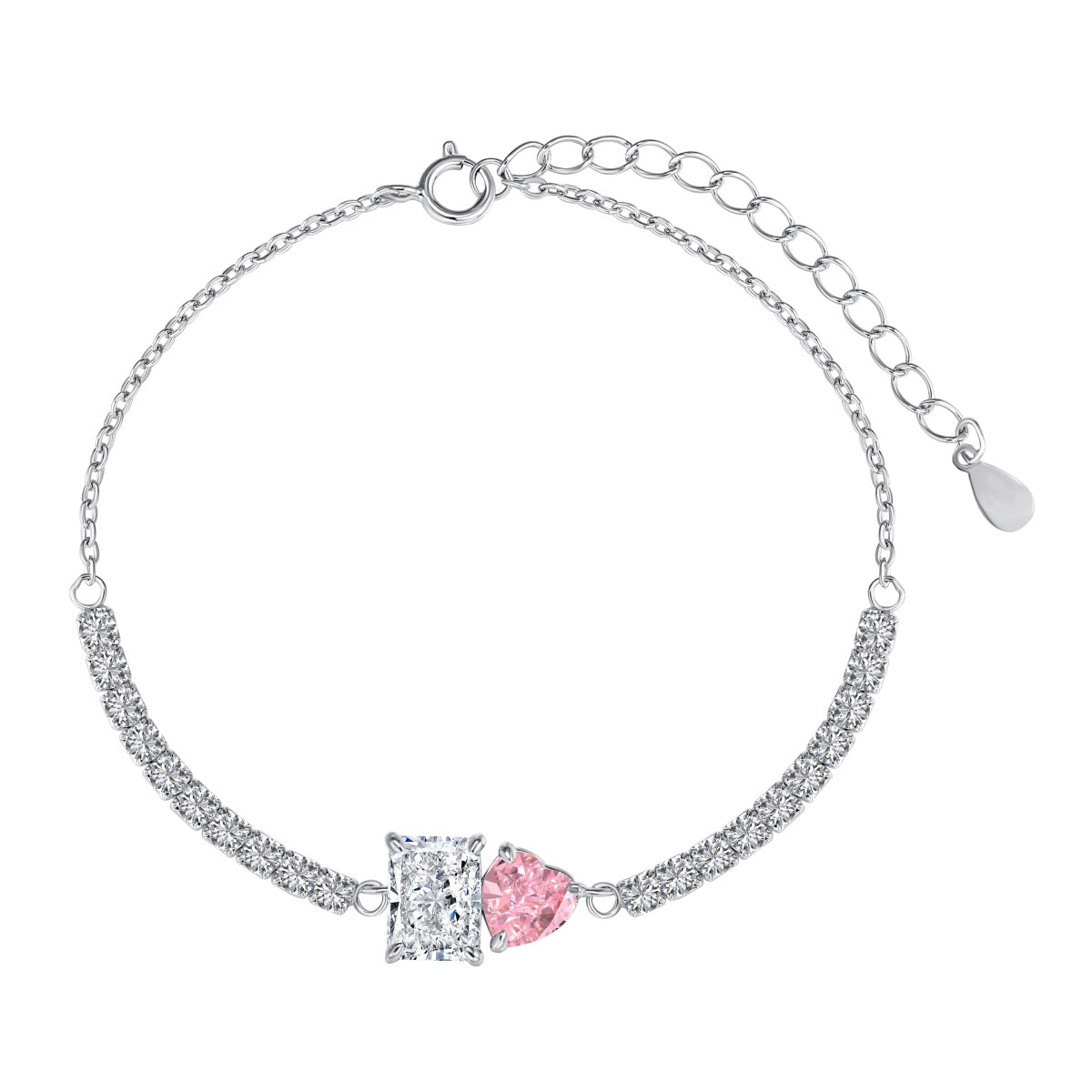 [select Jewelry]Dazzling Unique Multi Shape Lover Bracelet