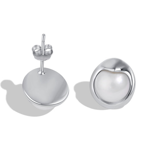 [select Jewelry]Dainty Bread Pearl Earrings