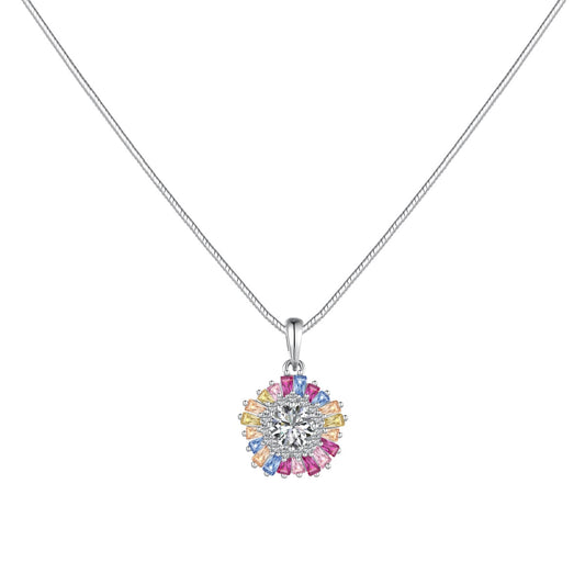 [select Jewelry]Charming Flower Colorful Necklace