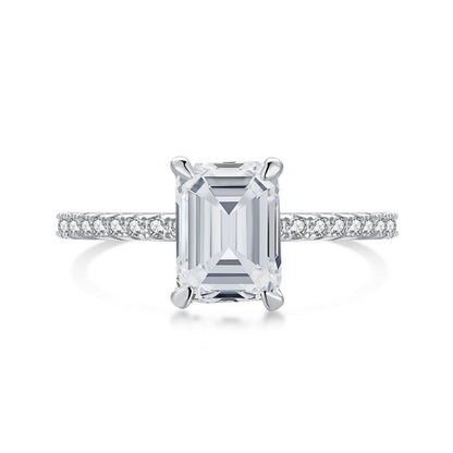 [select Jewelry]2.0 Carat Scintillating Ornate Radiant Cut Party Ring