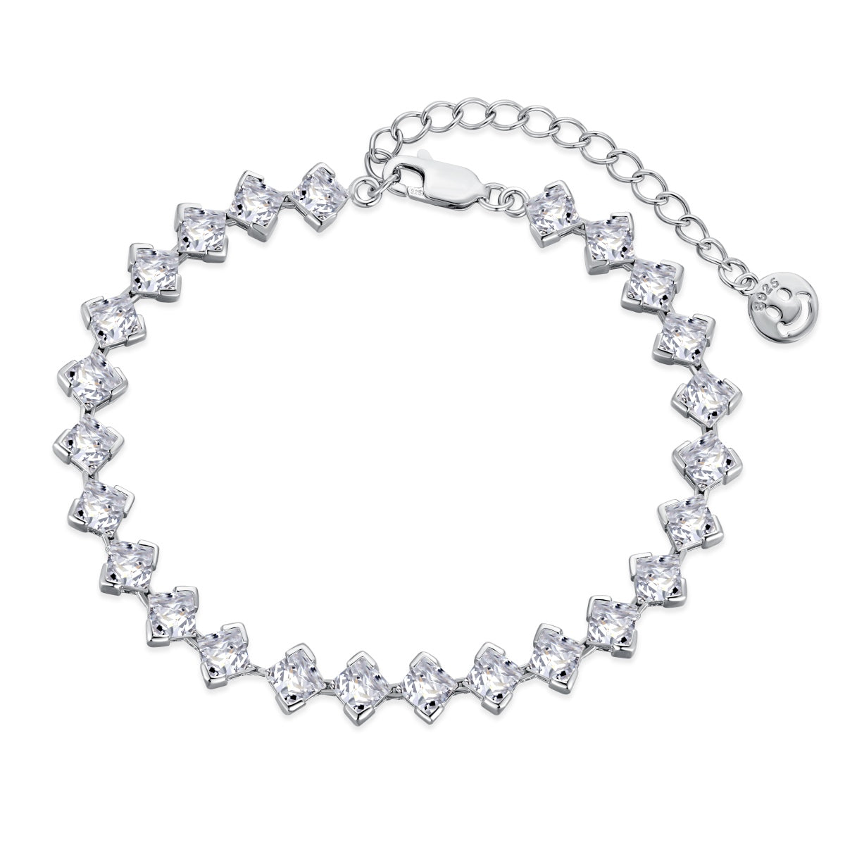 [select Jewelry]0.5 Carat Ornate Princess Cut Daily Bracelet